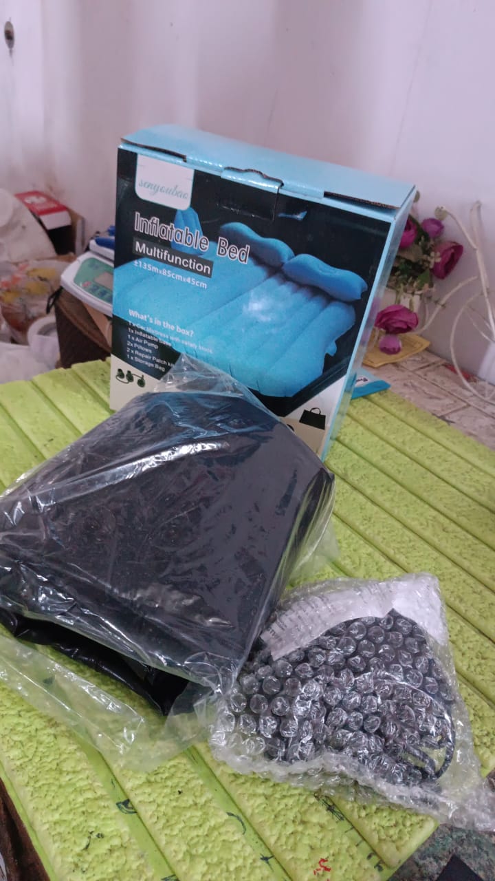 Comfy Car Camping: Inflatable Bed with Pillows & Pump (Portable) Comfy Car Camping: Inflatable Bed with Pillows & Pump (Portable)